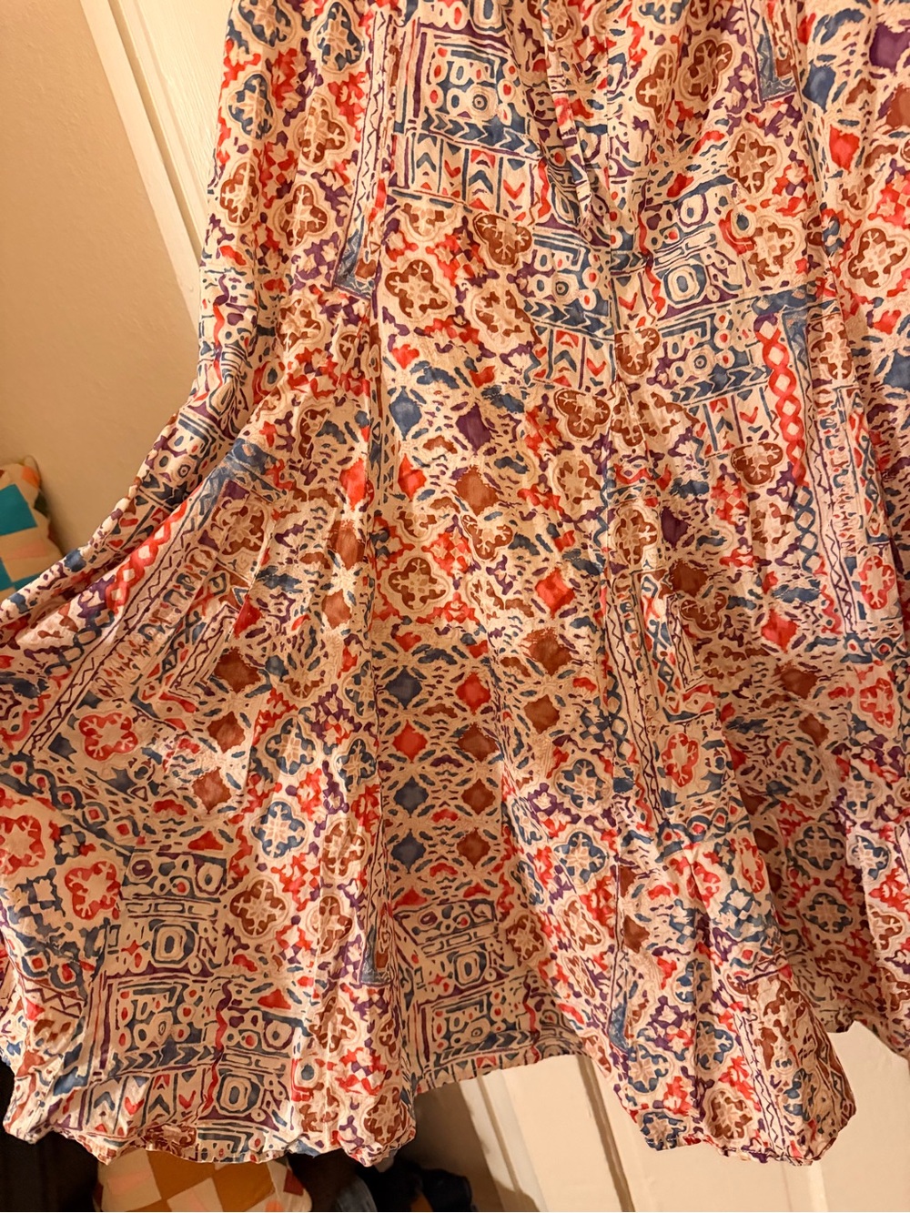 Ralph Lauren Multicolor Printed A-Line Midi Skirt - Picture 2 of 4